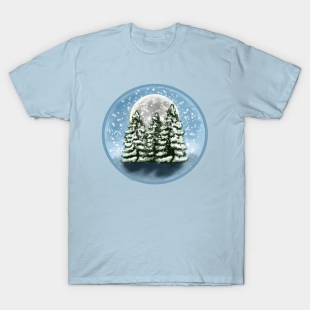 Christmas Trees T-Shirt by Kyradem